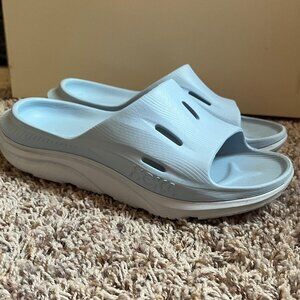 Hoka Unisex Ora Recovery Slide Size Mens 7 / Womens 9 Light Blue